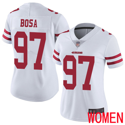 San Francisco 49ers Limited White Women Nick Bosa Road NFL Jersey 97 Vapor Untouchable